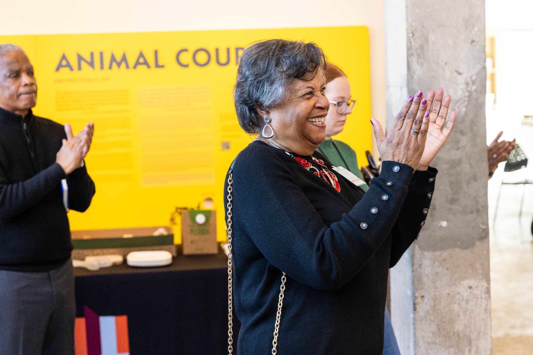 Community member applauding during the BDCIG launch program